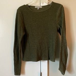 Gaze long sleeve ribbed shirt